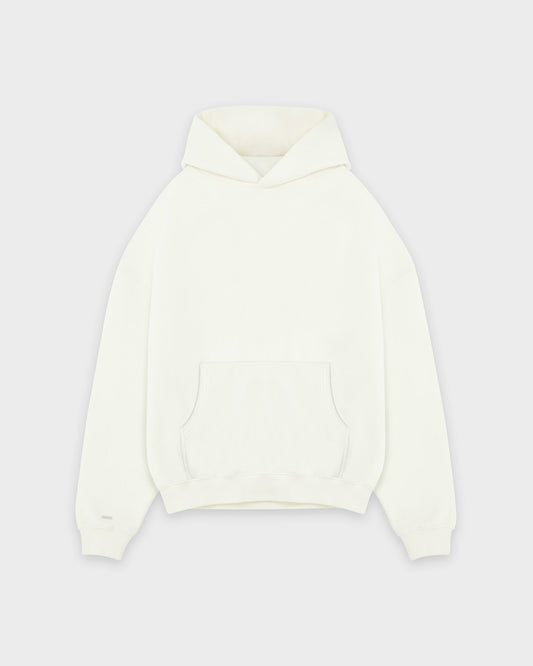 Heavy Off White Basic Hoodie